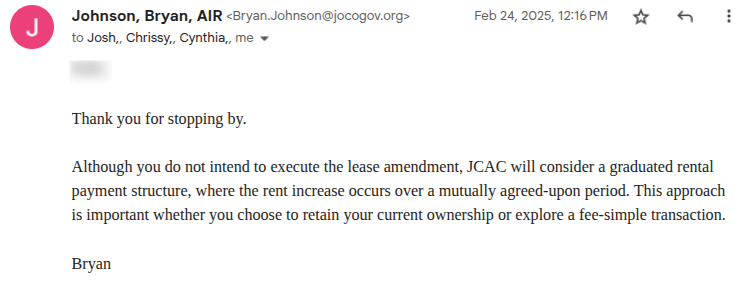 New Century AirCenter Lease Change